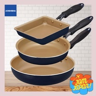 【DIRECT FROM JAPAN】DOSHISHA Evercook 3-Piece Frying Pan Set – Nonstick, All Heat Source Compatible (