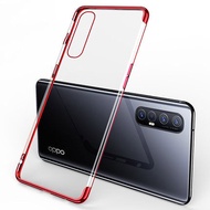 [ส่งจากไทย] Case Oppo Reno 3Pro เคสเคสโทรศัพท์ วีโว่ เคสนิ่ม TPU เคสใสขอบสี เคส Reno 3 Pro