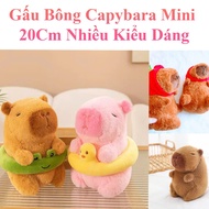 Gấu Bông Capybara Mini 20Cm Nhiều Kiểu Dáng Vải Siêu Mềm Mịn