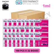 Aros/Primes Disposable Syringe Luer Lock 1ml (100Pcs x 32 Boxes) 1 Carton