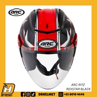 ARC Ritz Rexstar Black Helmet | Original ARC Helmet Singapore