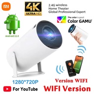 2023 Xiaomi HY300 HD 4K Projector Android 11 Bluetooth 5.0 Remote Control 5G Wifi 1280*720P 180° Home Theater Portable Outdoor