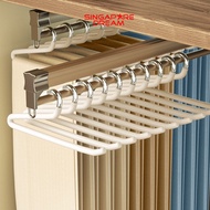 Clothes Pants Hanger Thickened Non Slip Open Ended PVC Coating Jeans Hanger Wardrobe Organizer