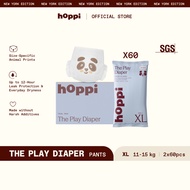 (Travel Pack Carton) Hoppi Play Diaper Pants INSTANT ABSORPTION M120/L120/XL120/XXL120 (2s x 60 Pack