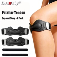 Buzesty Patellar Tendon Support Strap (2 Pack) Silicone Knee Brace for men women Adjustable Patella