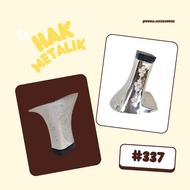 LOKAL 6CM HIGH FLOWER MOTIF METALLIC RIGHTS CODE 337 LOCAL