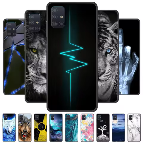 For Samsung A71 4G 5G Case A715F A716F Shockproof Silicone Phone Cover For Samsung Galaxy A Quantum 
