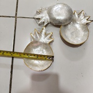 Shell plate white pineapple mini shell plate model