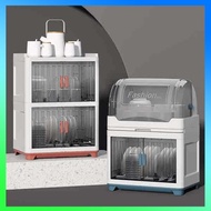 rak pinggan sinki rak dapur serbaguna rak pinggan mangkuk Almari dapur plastik kreatif dengan rak ka