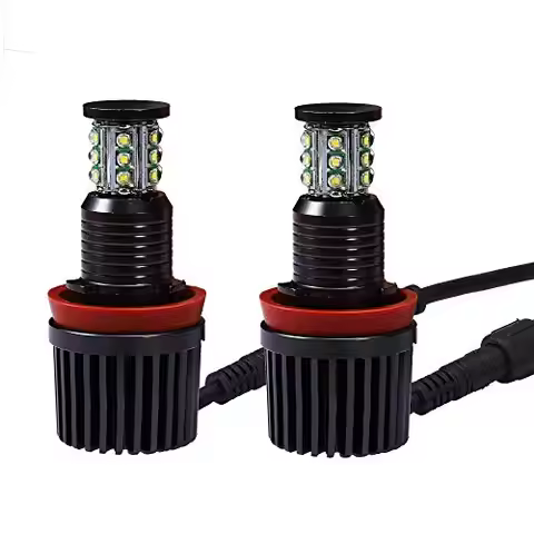 H8 180W LED Angel Eye Halo Ring Bulbs for BMW Headlights Lamps Marker for BMW E60 E61 E90 E92 E70 E7
