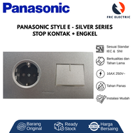 SAKLAR - STOP KONTAK - SAKLAR LAMPU - SAKLAR PANASONIC SILVER STYLE E - SAKLAR LAMPU PANASONIC SILVE