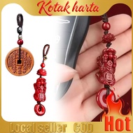 2026 Zodiac Keychain Pendant/Car Hanger Cinnabar Lotus Phoenix Amulet Keychain/Good Meaning Charm/貔貅