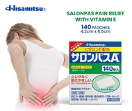 Hisamitsu Salonpas Pain Relief with Vitamin E 140 patches