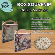 Paperbox Souvenir Plate Size 21 x 5 x 21 Full Closed Without Window, Thick Paper