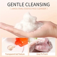 【New arrival】 Snail Cleanser Cleansing Rich Foaming Organic Natural Gel Daily Face Washing Products Deep Clean Skin Care