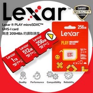 LEXAR - 256GB PLAY (205MB/s) microSDXC UHS-I 記憶卡 - LMSPLAY256G-BNSNG【原裝正貨】