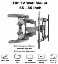 V-Star S65 55 to 85 Inch TV Wall Tilt Swivel Bracket Wall Mount 2870.1