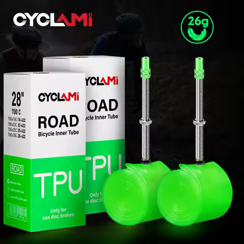 CYCLAMI 26 Grams Ultralight Bike Inner Tube 700C 18 25 28C Road Bicycle Tire TPU Material French Val