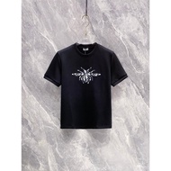 DIOR/DIOR/6XL Classic Round Neck Short-Sleeved T-Shirt Men Women Style Large Size Letter Printed Let