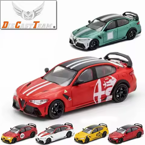 DCT 1/64 Alfa Romeo Giulia Juliet GTA Car Alloy Motor Vehicle Diecast Metal Model Kids Xmas Gift Toy