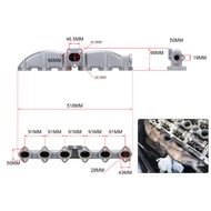 Modified Engine Exhaust Manifold Plantain Head Focus Suitable for BMW E46 E60E61 OEM:11627788422