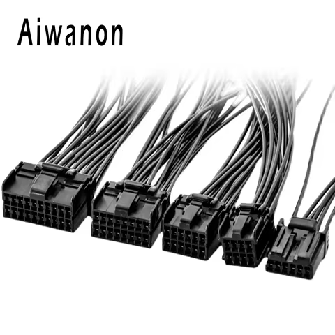 1 Set 6 8 12 16 20 Pin Car Window Lifter Electrical Cable Connectors Waterproof Female Wire Harness 