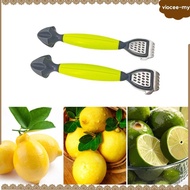 [VioceeMY] 2Pcs Lemon Zester Grater Juicer Durability Ergonomic Handle Citrus Zester Multipurpose