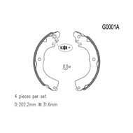 LPB Brake ShOE NG0001A Nissan Grand Livina 1st Gen L10 1.8 06'-13',Nissan Sylphy 2nd Gen G11 2.0 08'