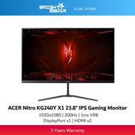 ACER Nitro KG240Y X1 23.8" 200Hz IPS Gaming Monitor - HDMI/DP