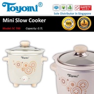 TOYOMI Baby Slow Cooker / Multi Cooker 0.7L [Model: SC 700] - Official TOYOMI 1 Year Warranty.