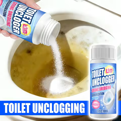 Hjm 100g Powerful Pipe Dredge Powder, Fast Acting Drain Unclogger, Deodorizing Cleaner For Toilet, S