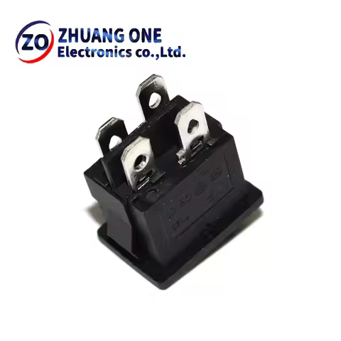 5PCS/Lot New KCD1-104 6A 250V/10A 250V LCD TV Power Switch 4 Contact Points Boat Rocker Switches Bla