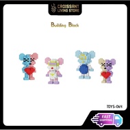 CROISSANT LIVING STORE Building Block Nano 3D DIY Education Toys cartoon Characters Bearbrick Collection Gift Toy