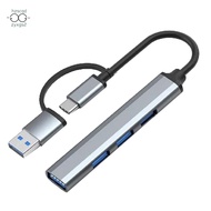 USB C Hub USB C Hub High Quality 4 in 1 USB 3.0 Type C to USB 3.0x1 + USB 2.0x3  - 5Gbps Data Transf