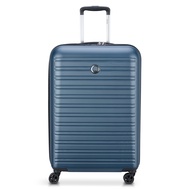 Delsey Paris Segur 2.0 4-Double Wheels Expandable Trolley Case with Zip SecuriTech 2 &amp; TSA Lock | 50cm 70cm &amp; 77cm | Black Blue &amp; Lavender