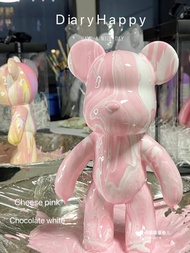 DIY fluid violent bear/keychain homemade decoration fluid painting bear acrylic paint