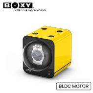 BOXY Fancy BRICK 單錶位手錶自動上鍊錶盒 - 黃色 | 搖錶器 | 專利DIY堆疊設計 | 15種轉速設定 | 觸控開關 | 台灣製造 - 香港代理一年保用