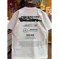 F11 Racing Champion MERCEDES-AMG W11 EQ 100% Cotton Heavy Summer Loose Printed Short-Sleeved T-Shirt