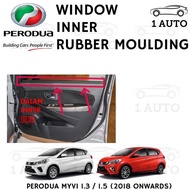 [ORIGINAL PERODUA PART] PERODUA MYVI 1.3 / 1.5 (2018 ONWARDS) WINDOW INNER RUBBER MOULDING