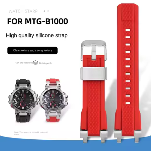 MTG-B1000 strap For Casio g-shock watch MTG-B1000 MTGB1000 Sports Silicone Modified Metal Stainless 