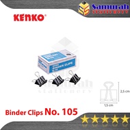 Binder Clips No 105 Kenko / Clip Hitam Penjepit No.105 / Klip Jepit Kertas Kecil