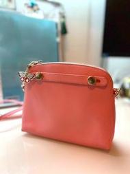 Furla Pink Textured Leather Mini Piper Crossbody Bag *靚靚粉紅迷你斜孭包包*