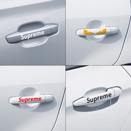 Supreme Street Wear Door Handle Car Sticker Modified Body Scratch Cover Accessories Department Store Fashion Products