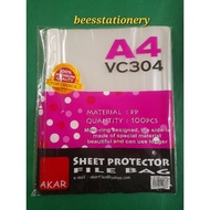 100pcs 304 A4 11 Holes protector sheet(0.04mm)