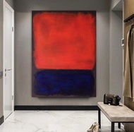 Mark Rothko Red Reproduction Canvas Print Modern Wall Decor Abstract Minimalism Painting Abstract Ar