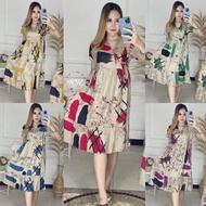 DASTER KIMONO MOTIF ABSTRAK | DASTER RAYON VIRAL KEKINIAN TALI