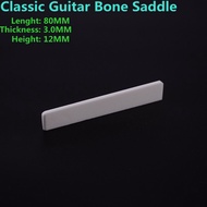 BD- 1 Pc Real Bone Bridge Saddle For Classical Guitar Part Accessories 80MM * 3.0MM * 12MM