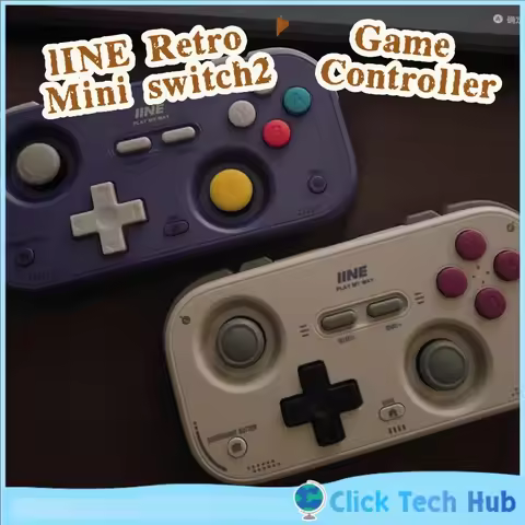 IINE Retro Mini Game Controller Switch2 Controller Wake Up Portable Page Flipping Streaming Simulato