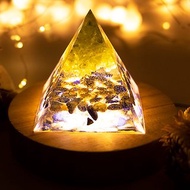 金字塔奧根塔Orgonite生命之樹/脈輪/助眠/冥想/能量橄欖石青金石