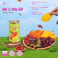 Mix 5 Fonut dried fruits, 500g jar of dried fruit for healthy diet snacks